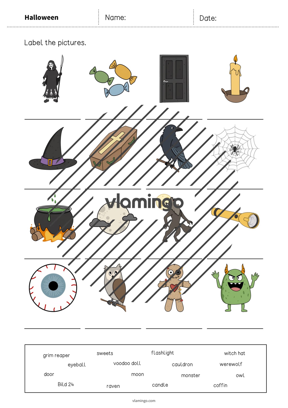 de englisch halloween vocabulary worksheet 1 005