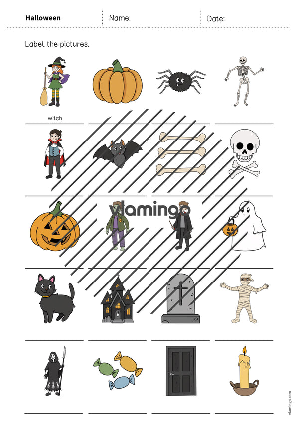 de englisch halloween vocabulary worksheet 1 007
