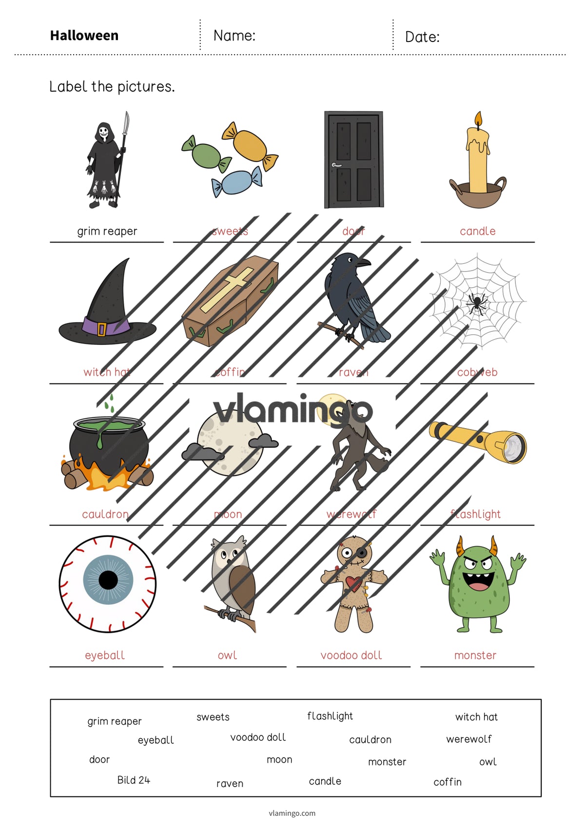 de englisch halloween vocabulary worksheet 1 010