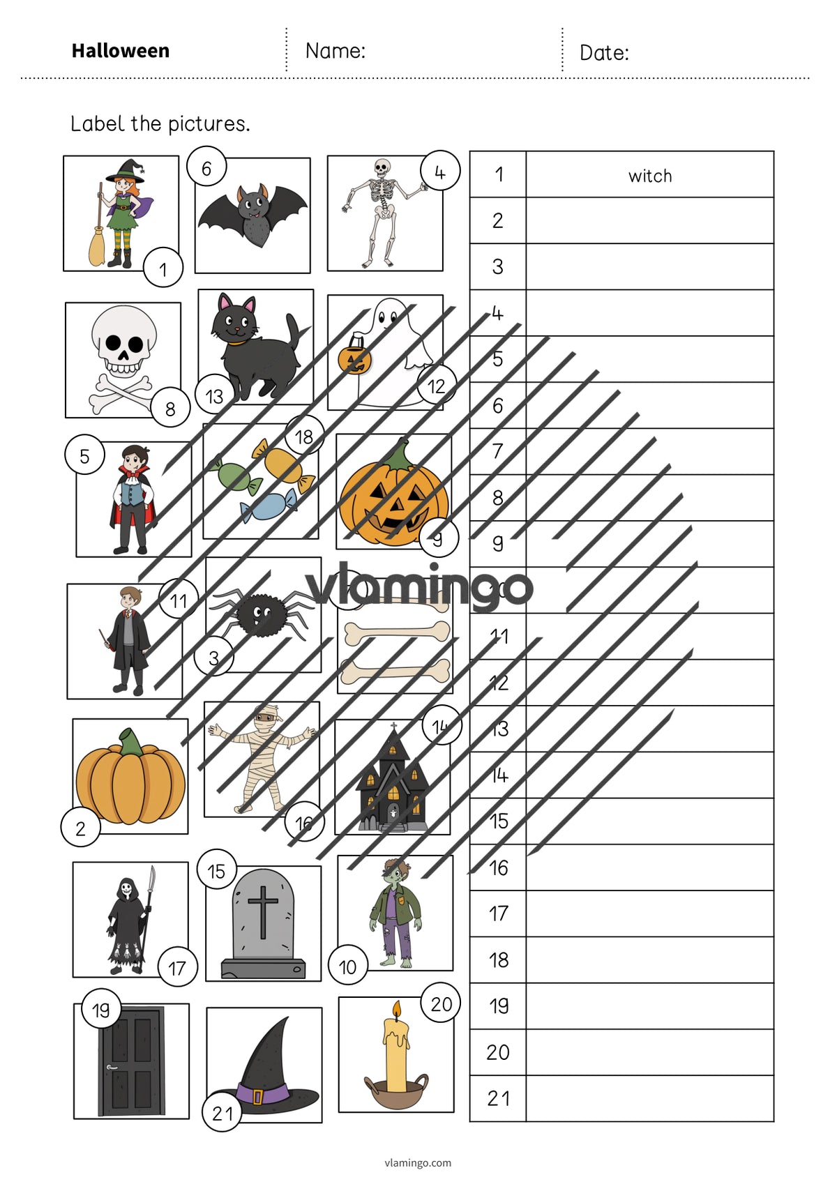 de englisch halloween vocabulary worksheet 2 006