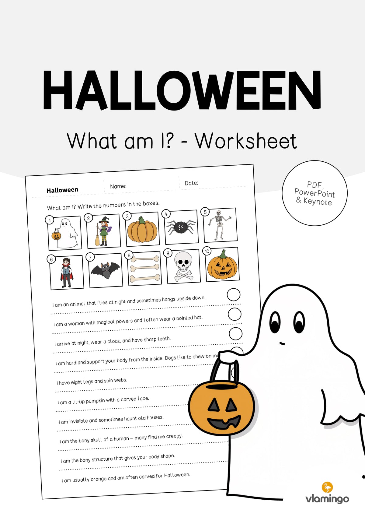 de englisch halloween what am i worksheet 001