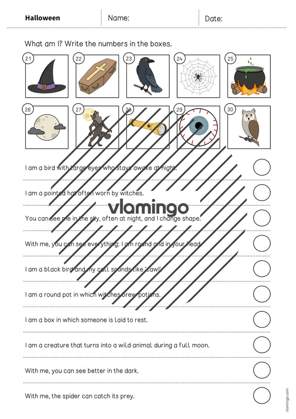 de englisch halloween what am i worksheet 005
