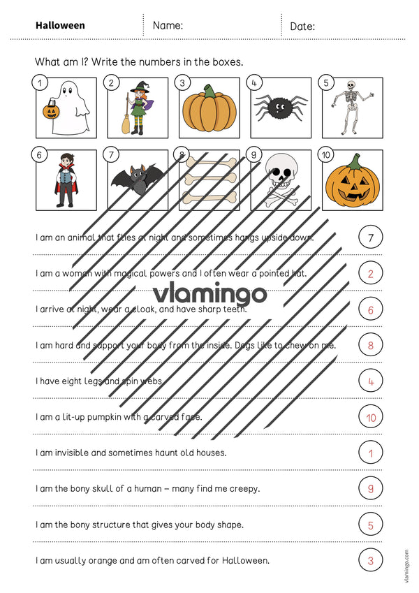 de englisch halloween what am i worksheet 007