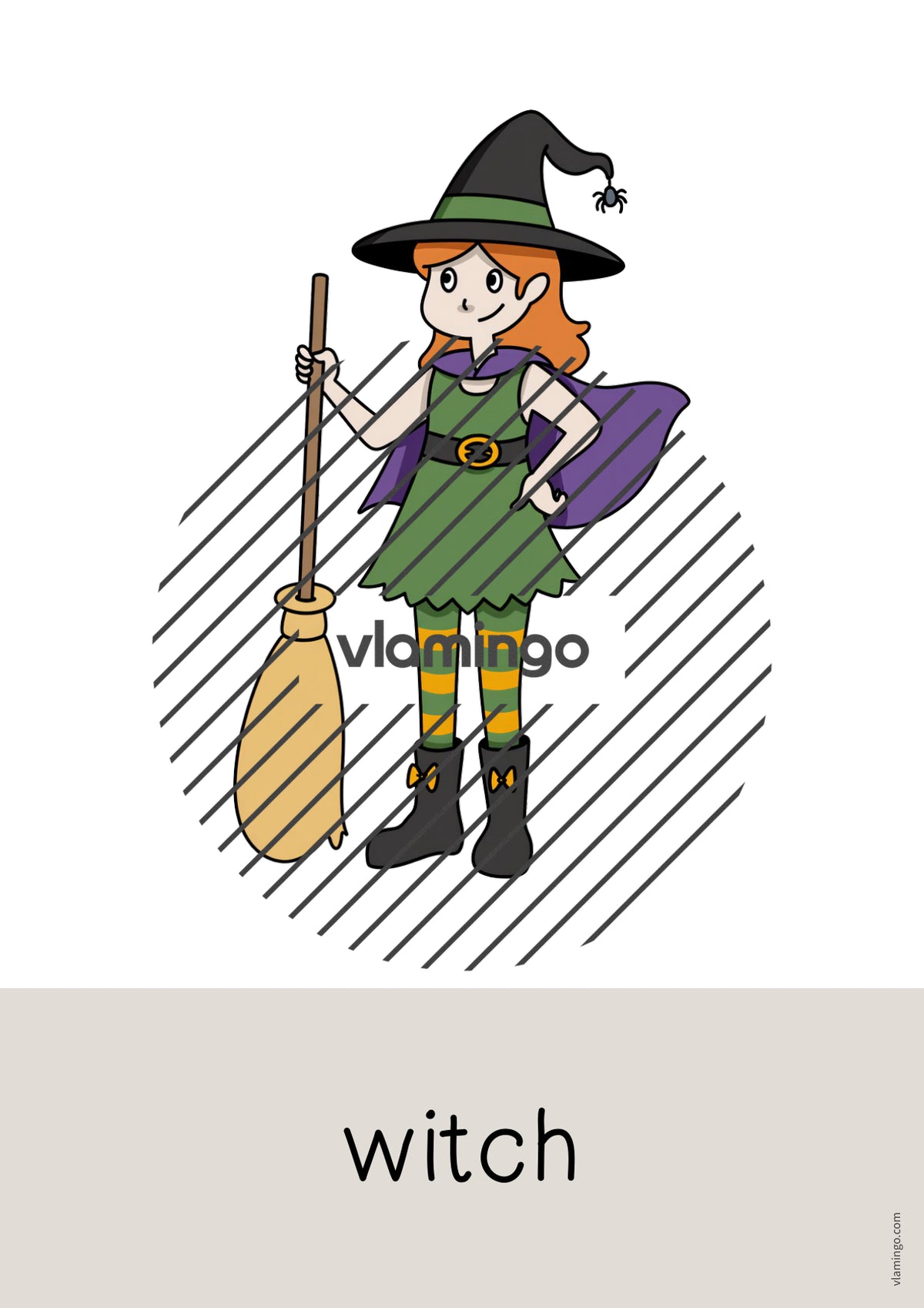 de englisch halloween word and picture cards 003