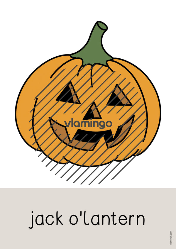 de englisch halloween word and picture cards 011