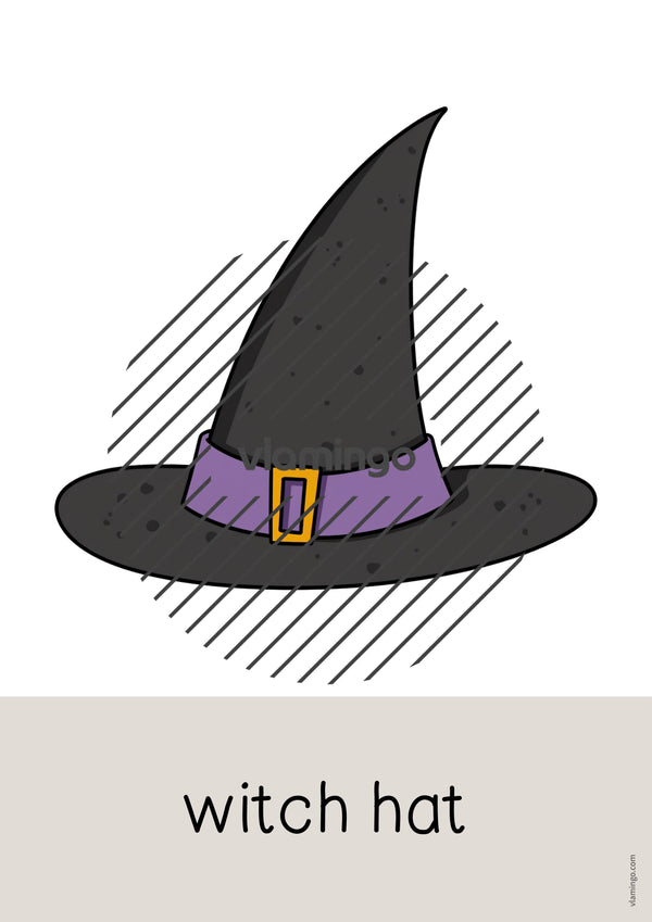 de englisch halloween word and picture cards 023
