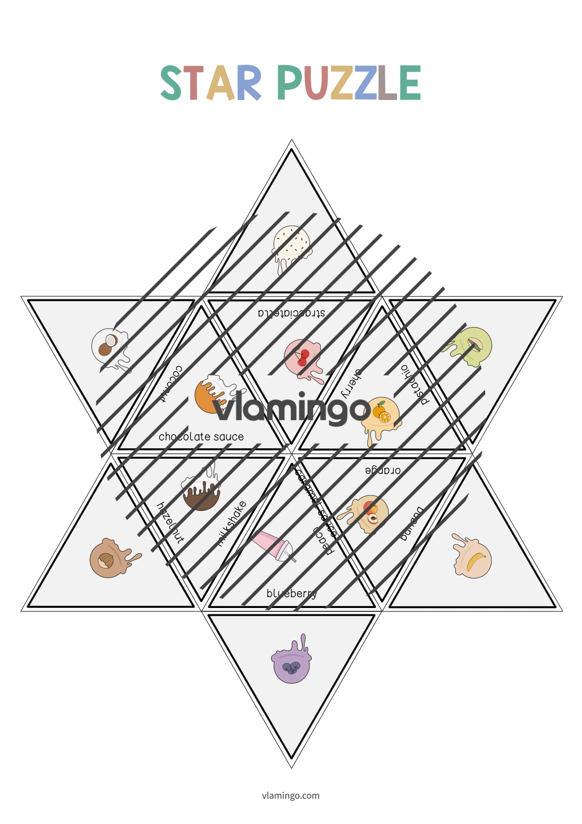 de englisch ice cream shop star puzzle 011