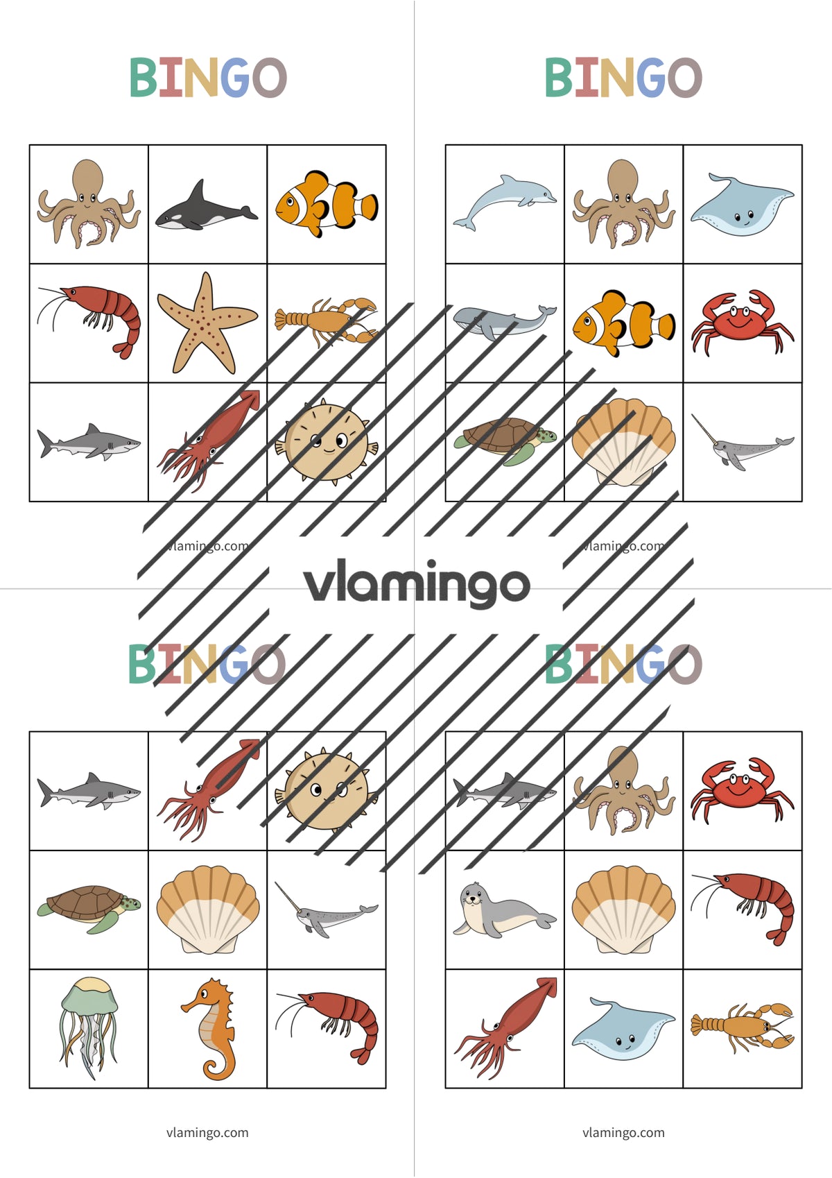 de englisch in the sea bingo 009