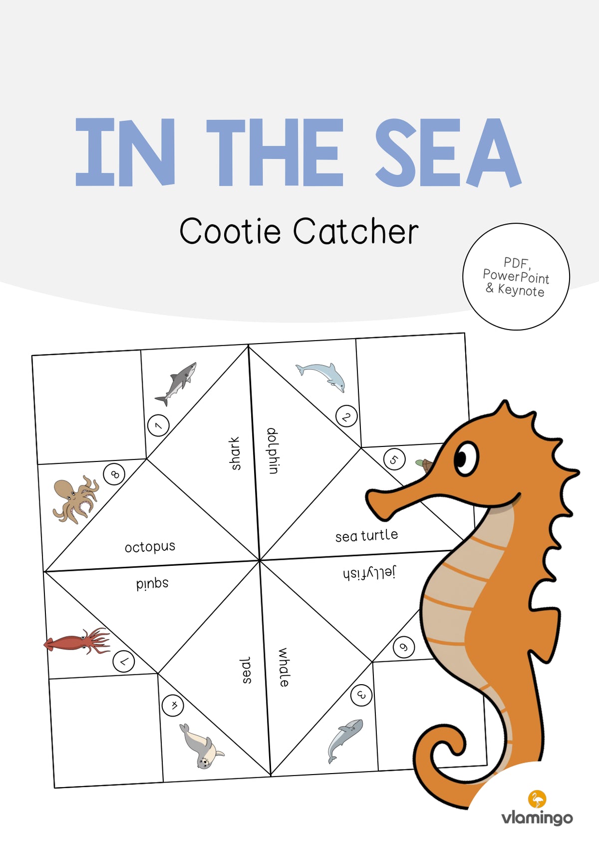 de englisch in the sea cootie catcher 001
