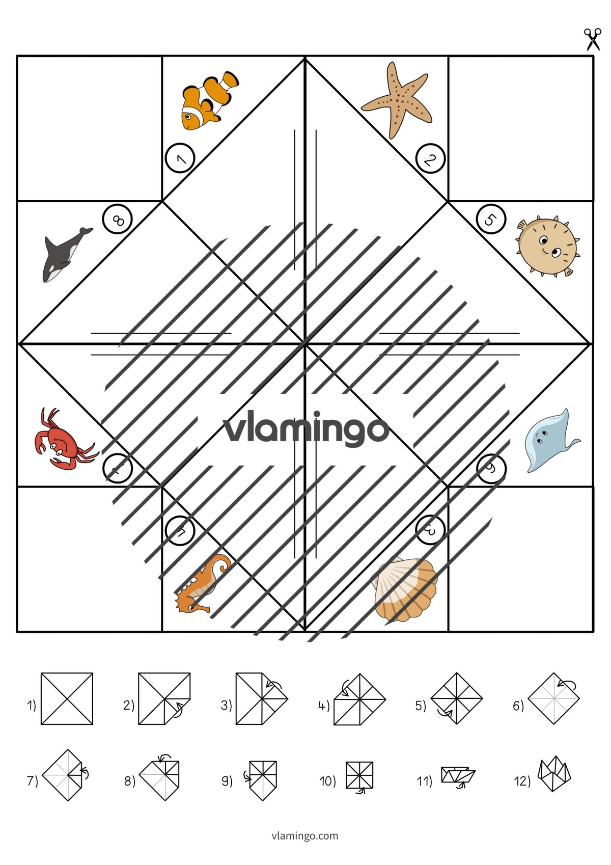 de englisch in the sea cootie catcher 010