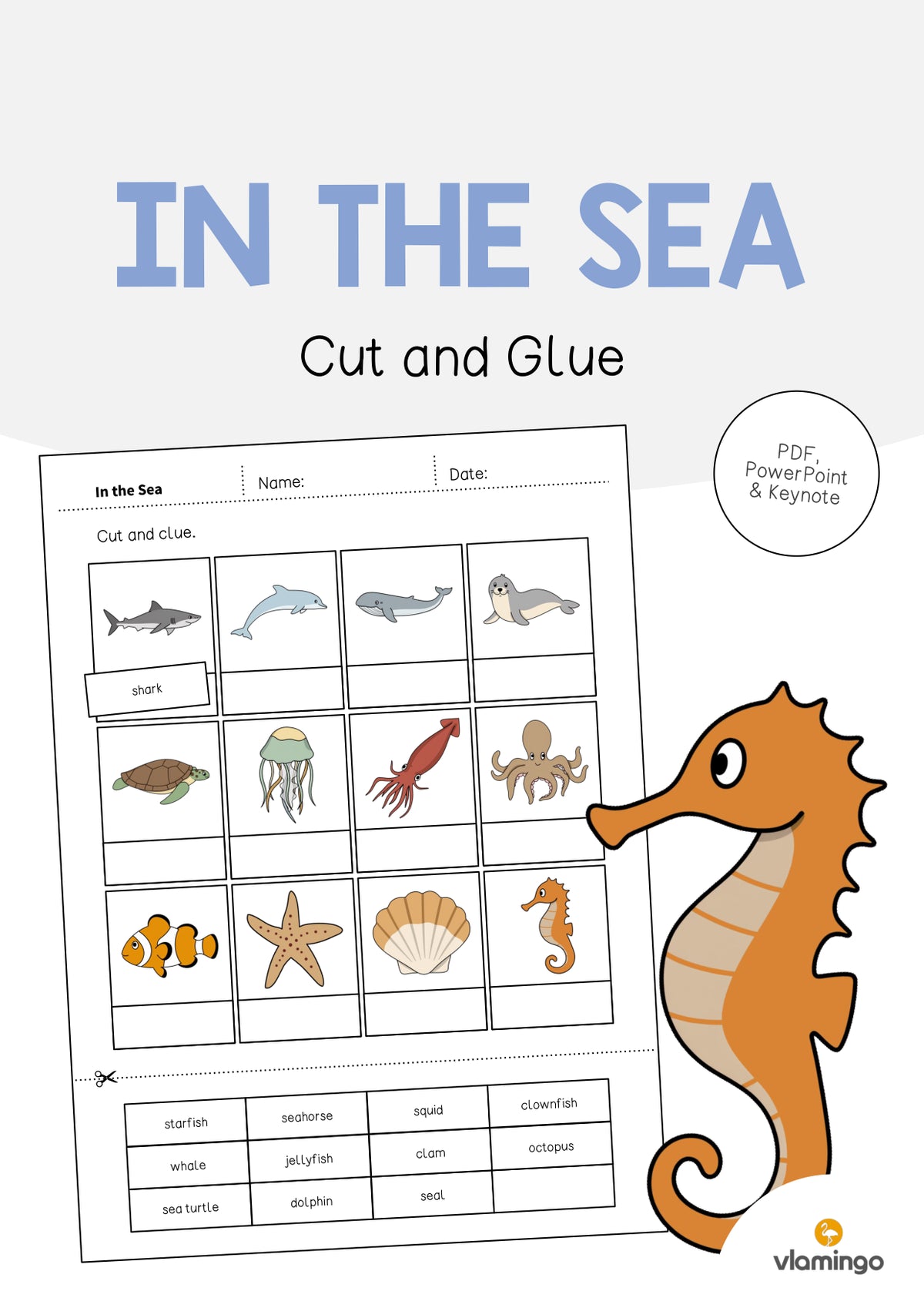 de englisch in the sea cut and glue 001