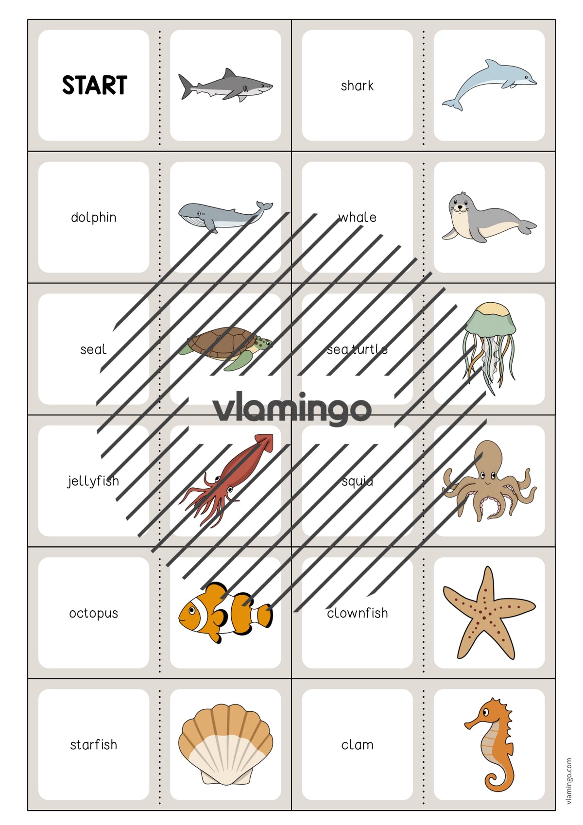 de englisch in the sea domino 003