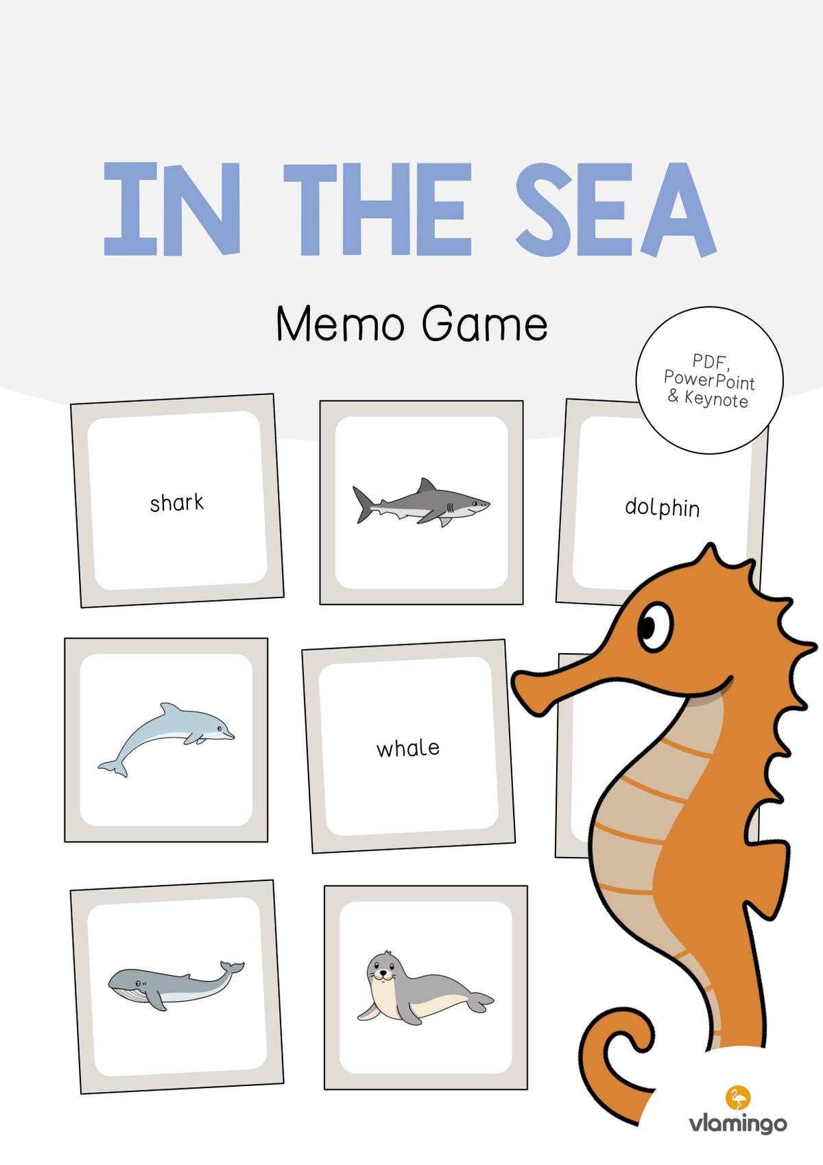 de englisch in the sea memo game 001