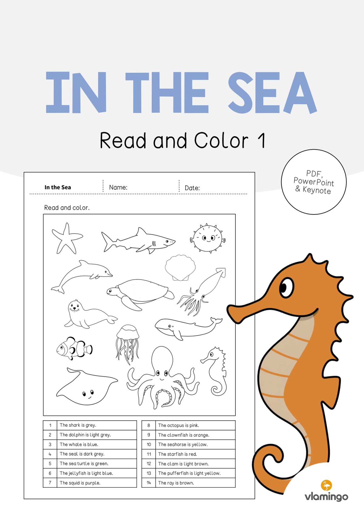 de englisch in the sea read and color 1 001
