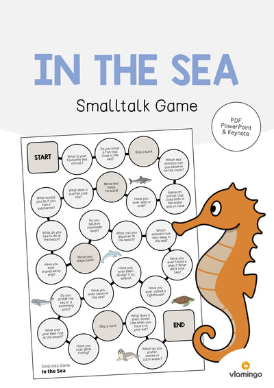 In the Sea / Im Meer: Smalltalk Game (Englisch)