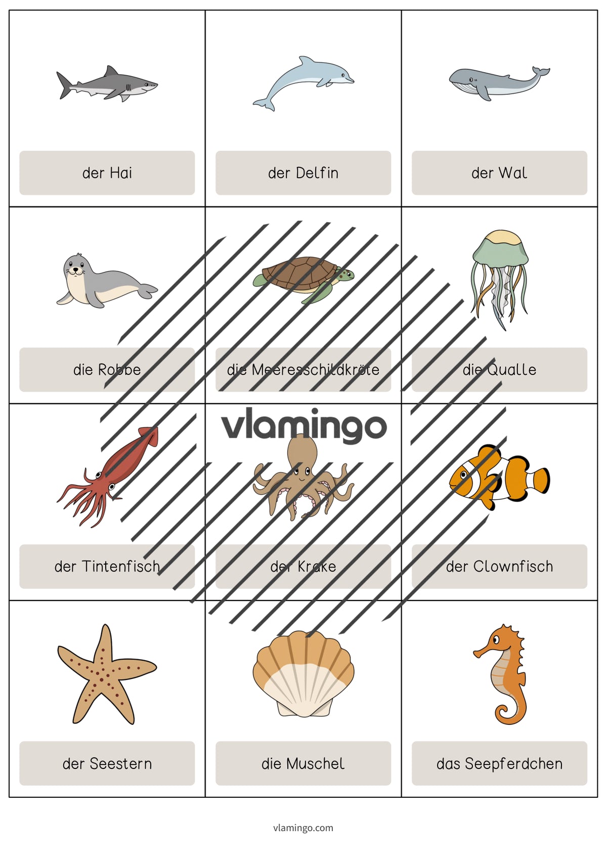 de englisch in the sea vocabulary cards 003