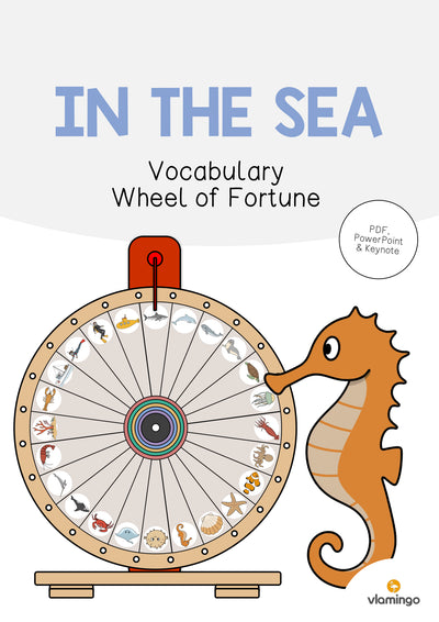 In the Sea / Im Meer: Vocabulary Wheel of Fortune (Englisch)
