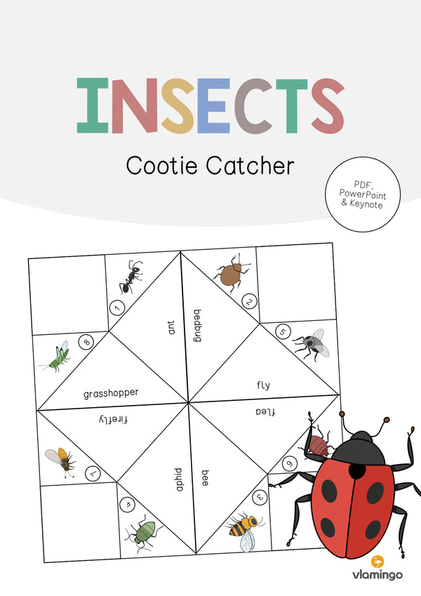 de englisch insects cootie catcher 001
