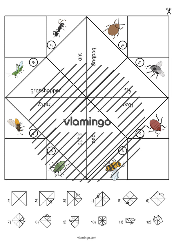 de englisch insects cootie catcher 005