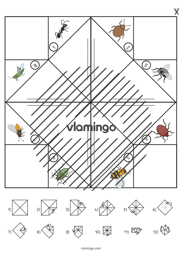 de englisch insects cootie catcher 009
