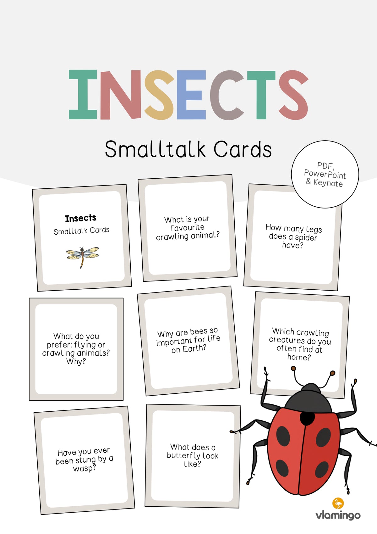 de englisch insects smalltalk cards 001