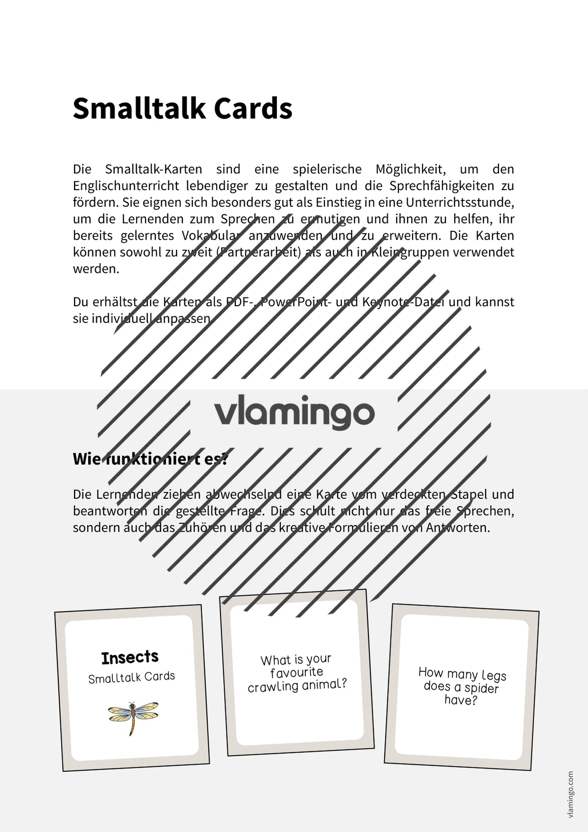 de englisch insects smalltalk cards 002