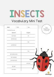 de englisch insects vocabulary mini test 001