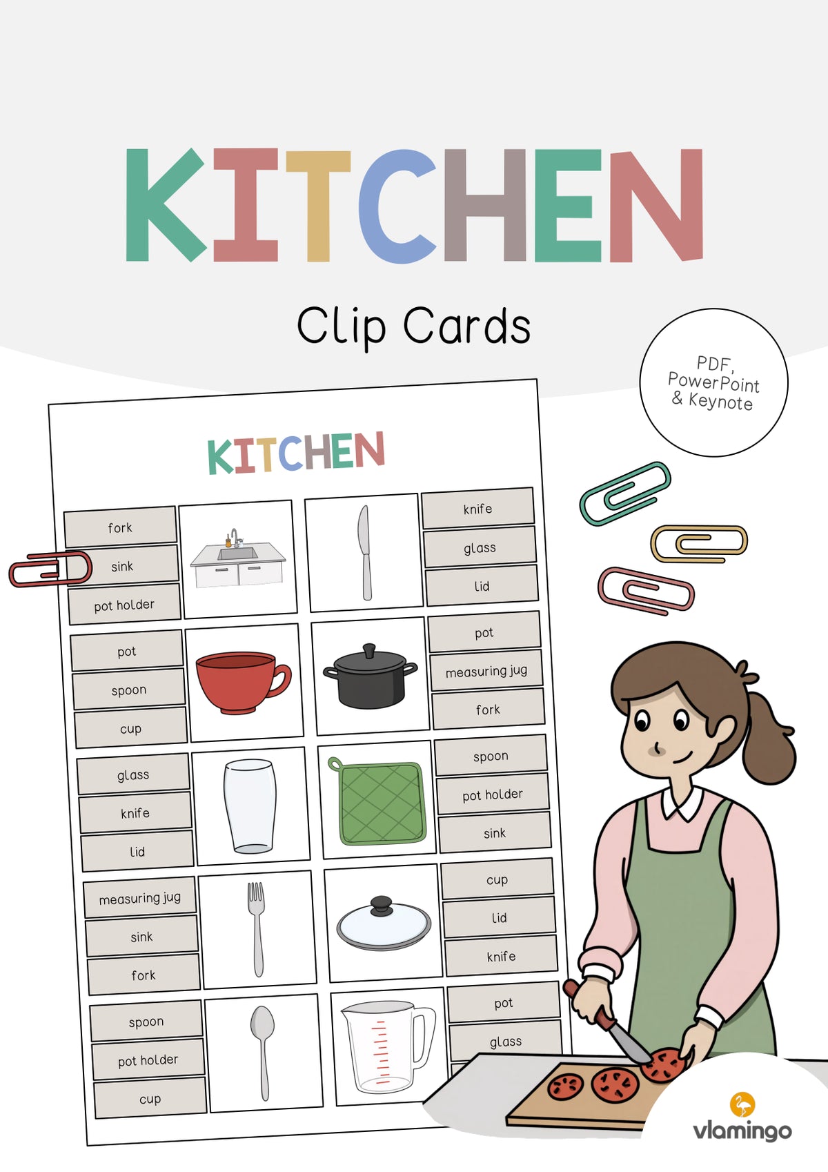 de englisch kitchen clip cards 001