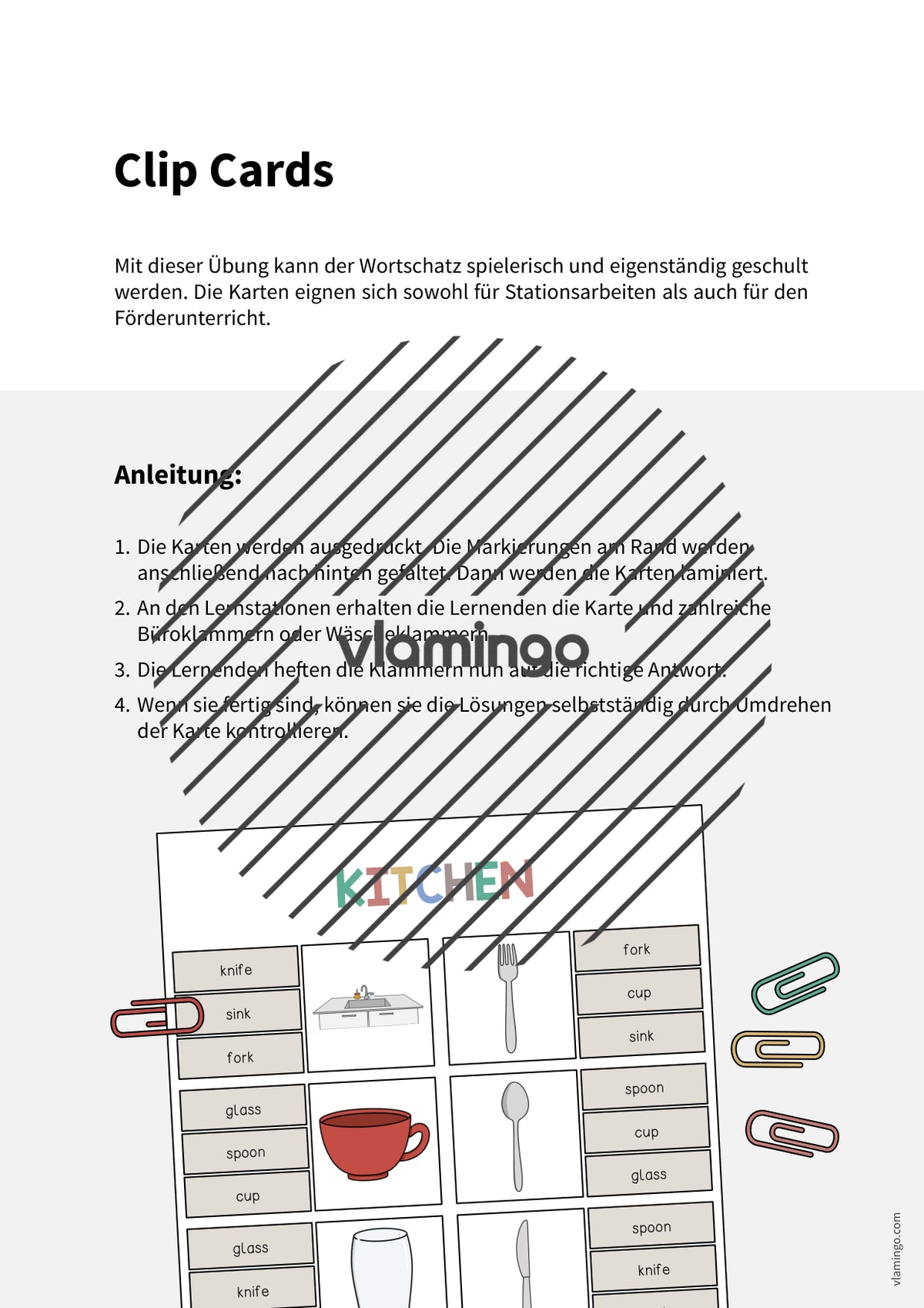 de englisch kitchen clip cards 002