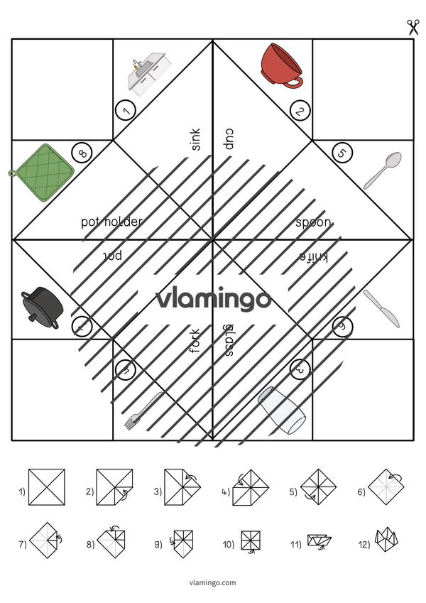 de englisch kitchen cootie catcher 005