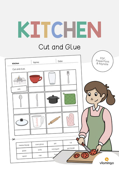 Kitchen / Küche: Cut and Glue (Englisch)
