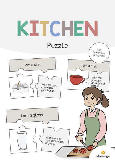 Kitchen / Küche: Puzzle (Englisch)