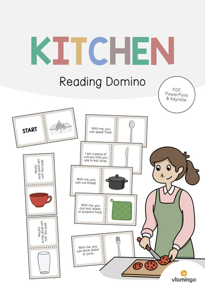 Kitchen / Küche: Reading Domino (Englisch)