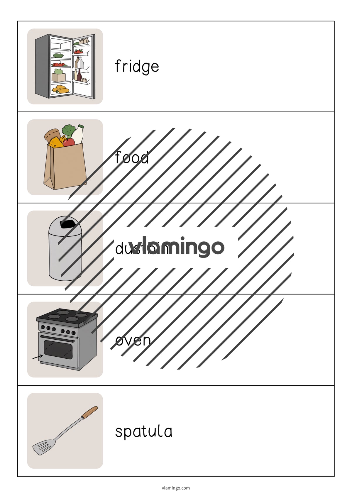 de englisch kitchen running dictation 007