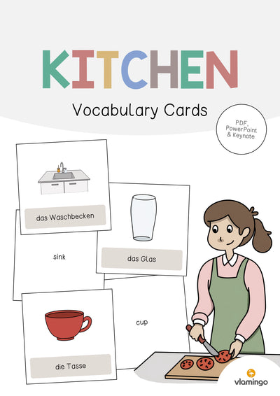 Kitchen / Küche: Vocabulary Cards (Englisch)