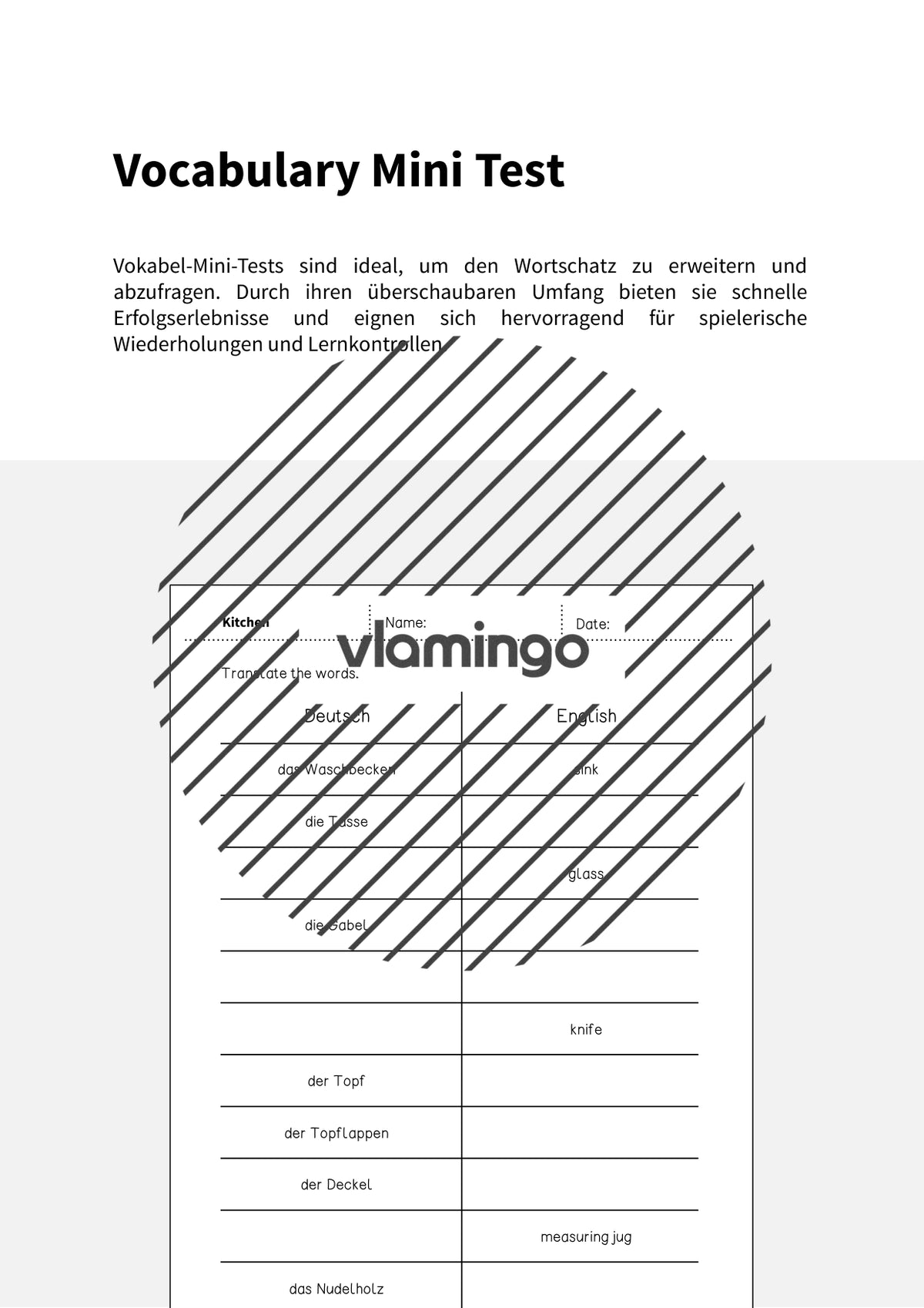 de englisch kitchen vocabulary mini test 002