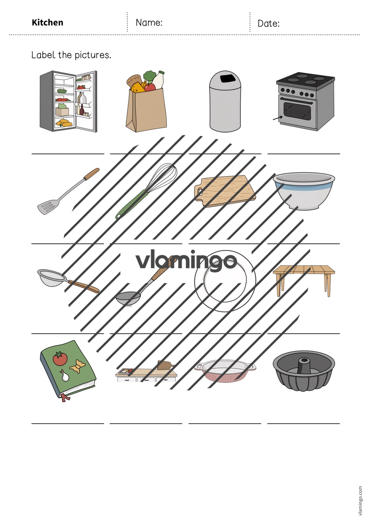 de englisch kitchen vocabulary worksheet 1 008