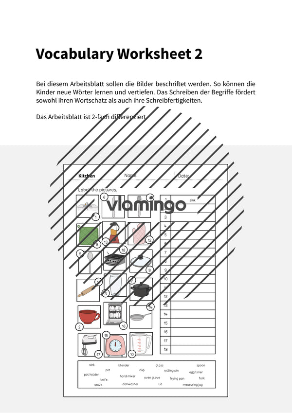 de englisch kitchen vocabulary worksheet 2 002