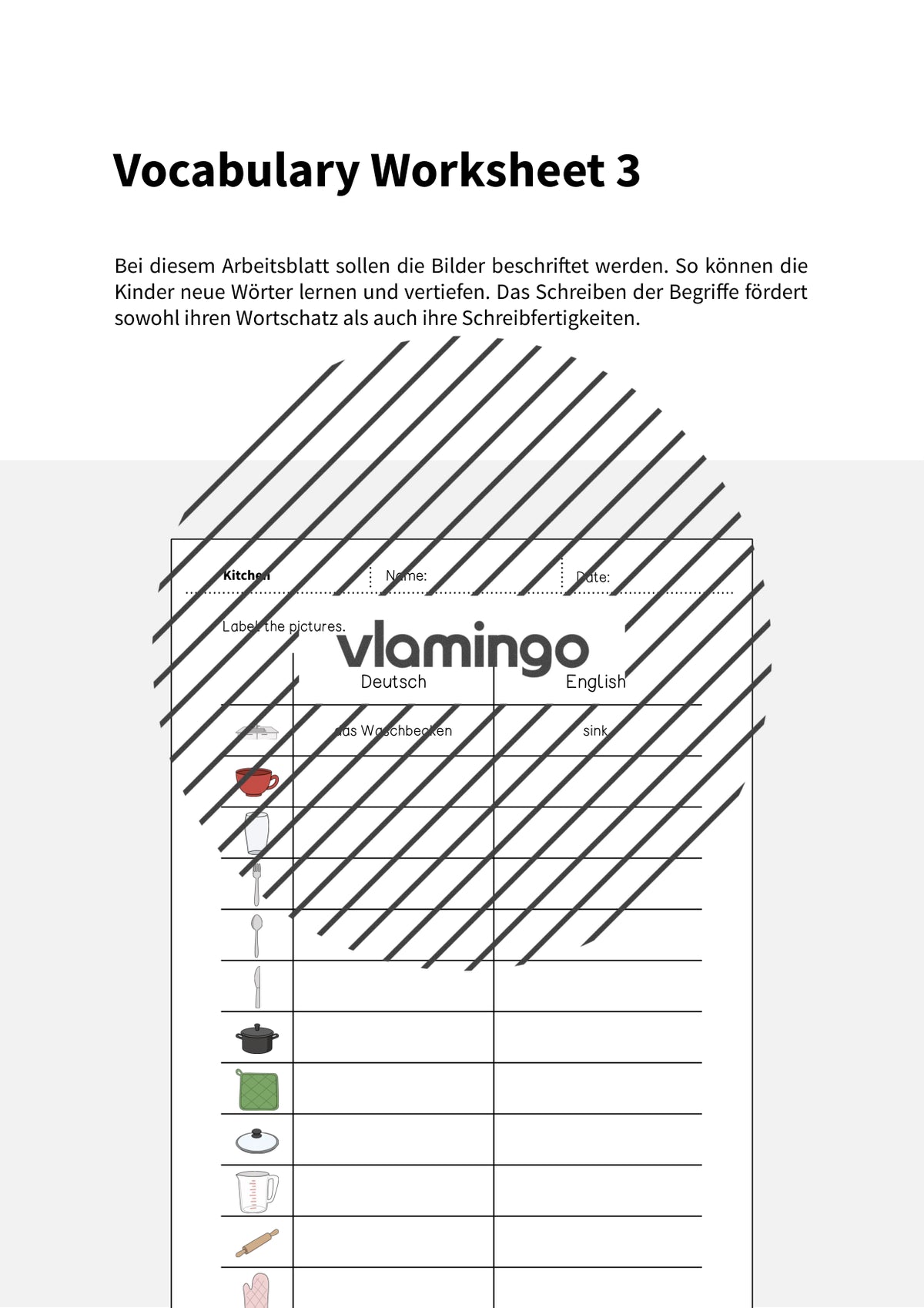 de englisch kitchen vocabulary worksheet 3 002