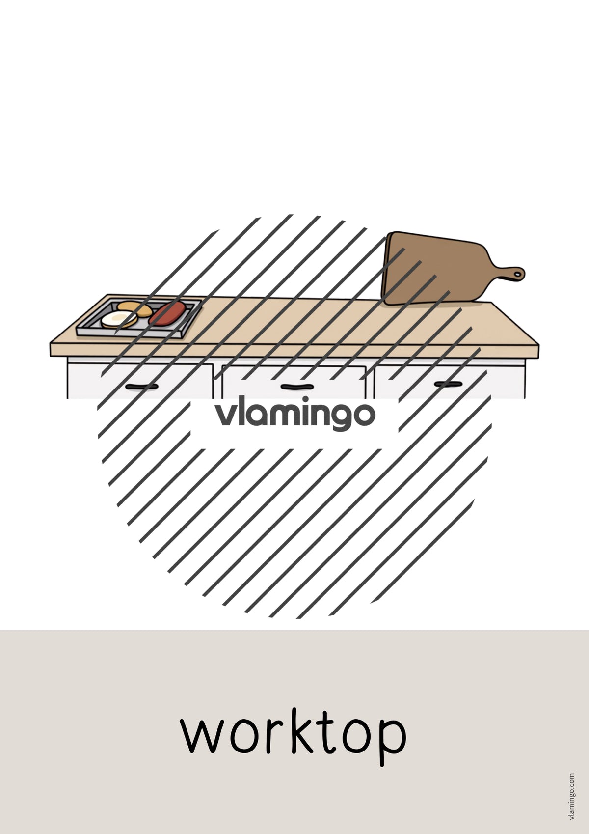 de englisch kitchen word and picture cards 036