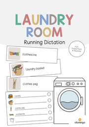 de englisch laundry room running dictation 001