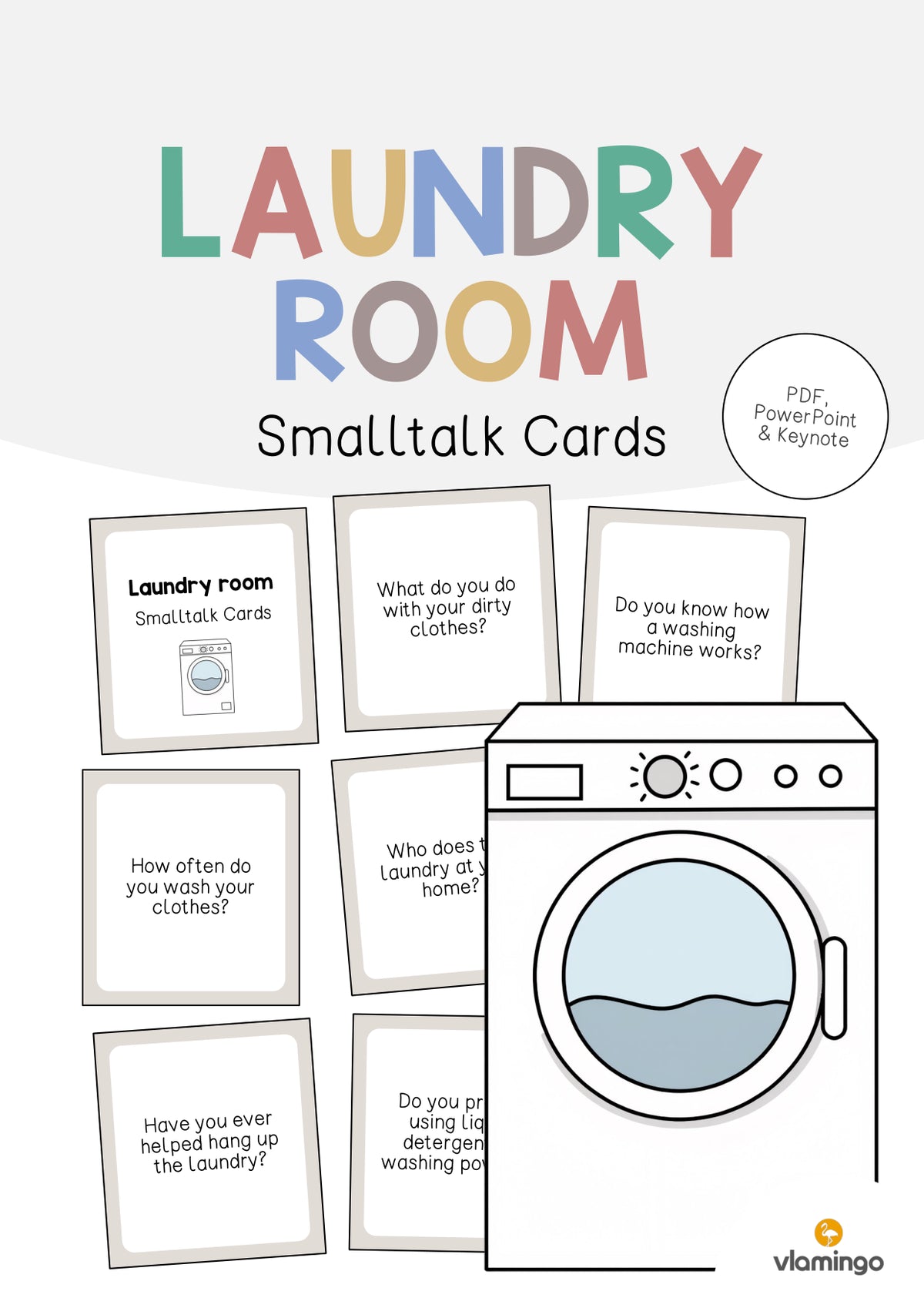 de englisch laundry room smalltalk cards 001
