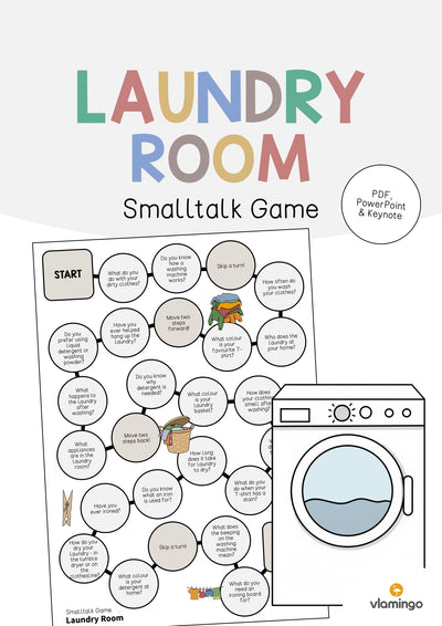 Laundry Room / Waschraum: Smalltalk Game (Englisch)