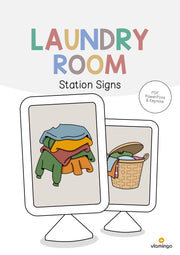 de englisch laundry room station signs 001