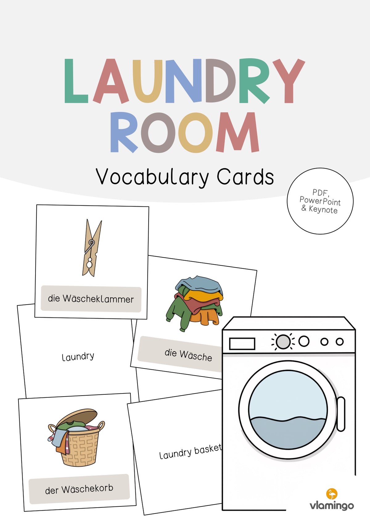 de englisch laundry room vocabulary cards 001