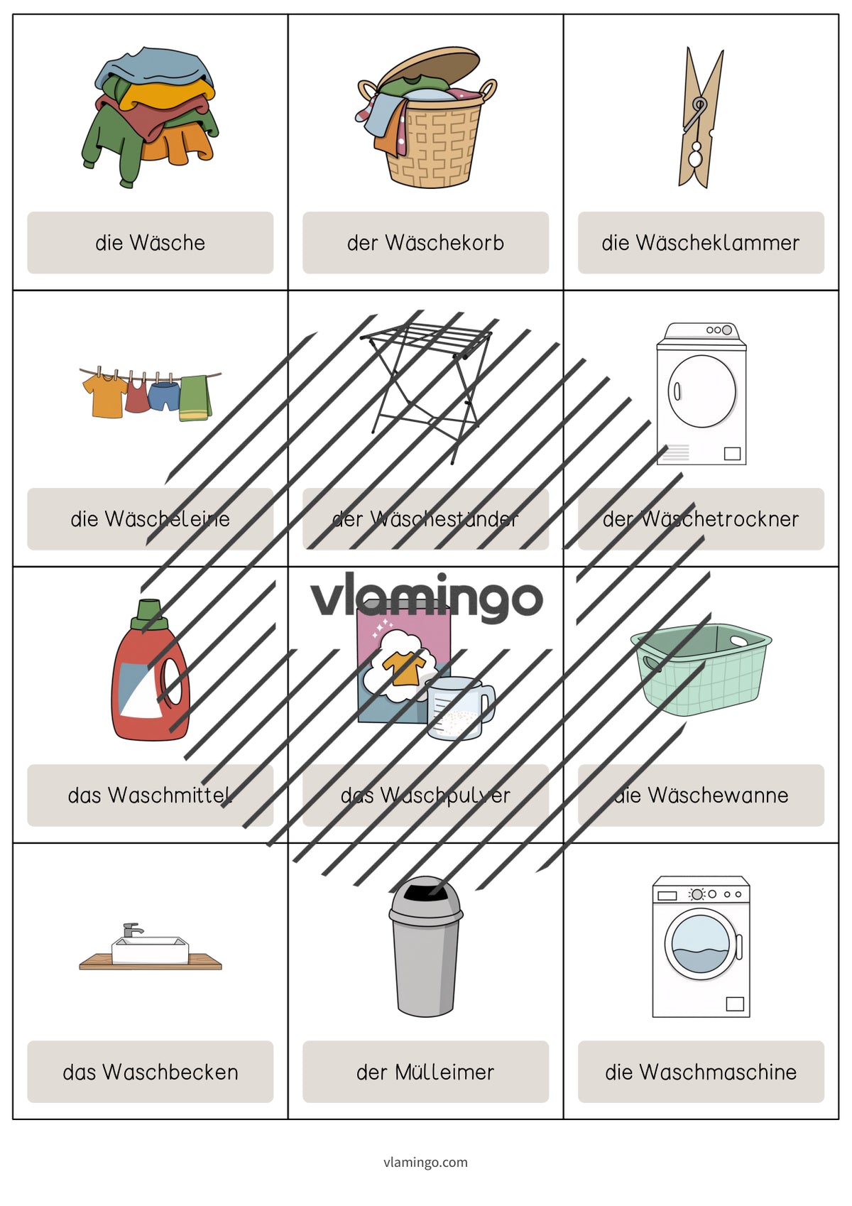 de englisch laundry room vocabulary cards 003