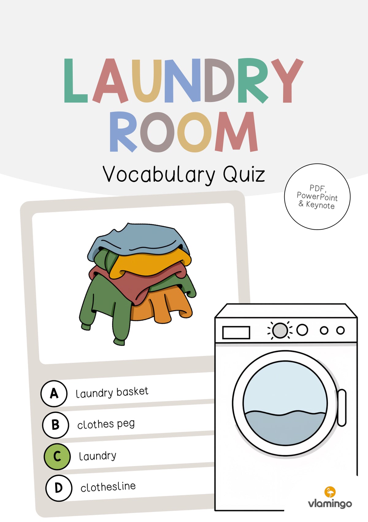 de englisch laundry room vocabulary quiz 001