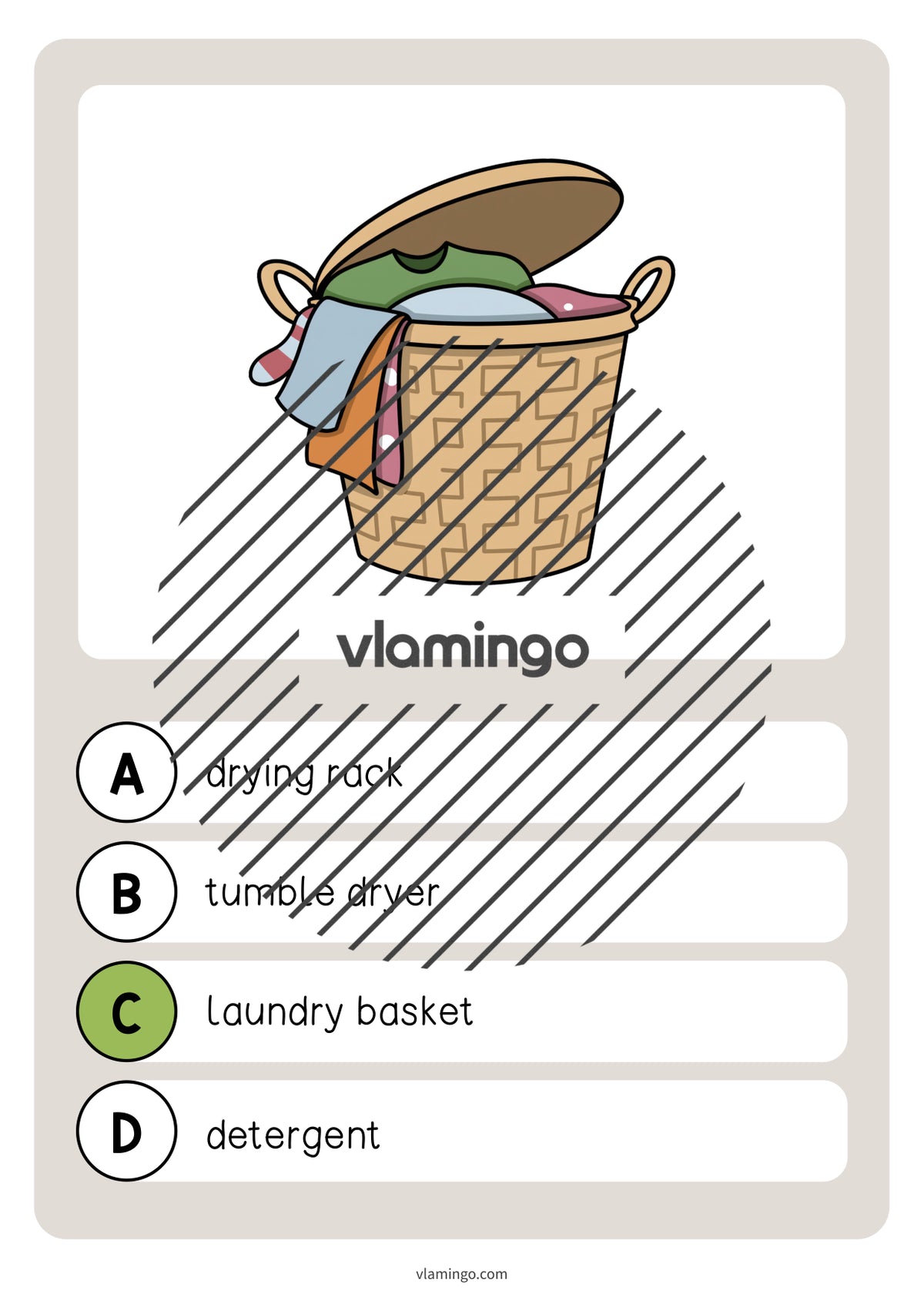 de englisch laundry room vocabulary quiz 008