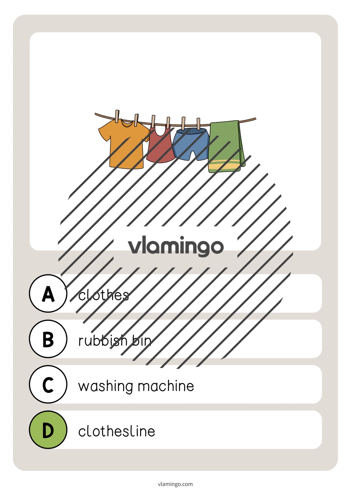 de englisch laundry room vocabulary quiz 012