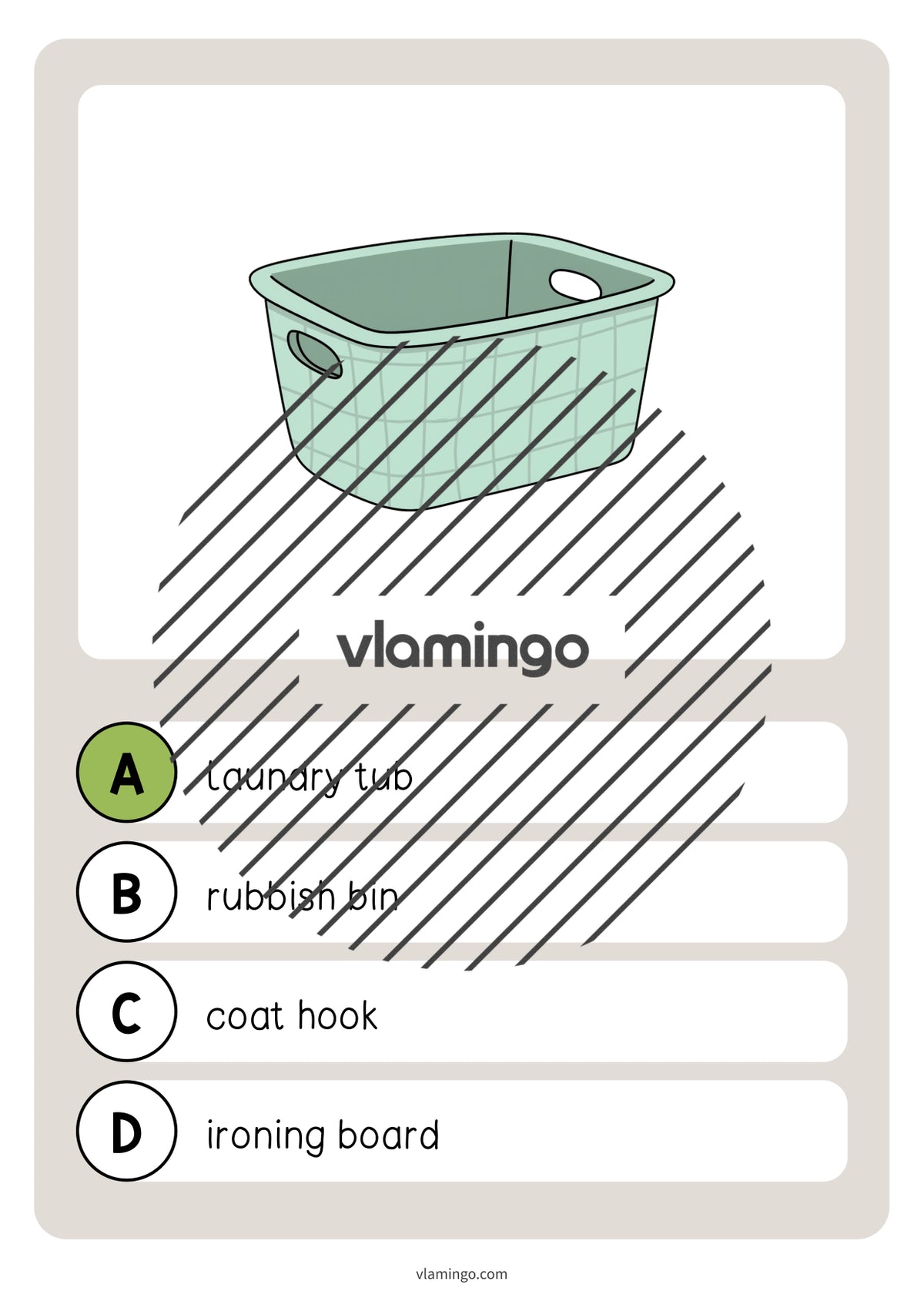 de englisch laundry room vocabulary quiz 022